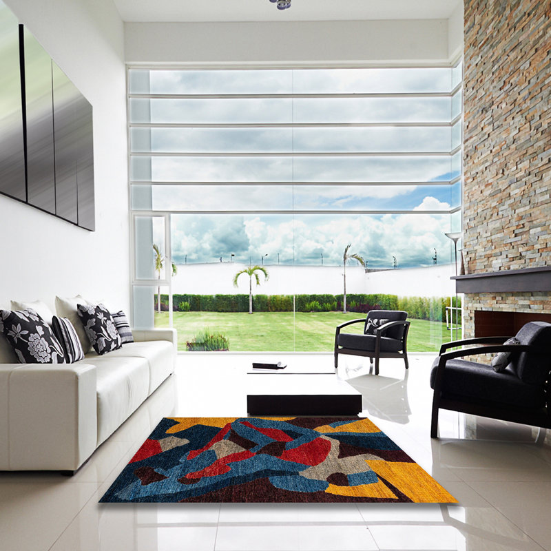 Moi Abstract Indoor Rug, Square 3'