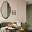 Oval Bathroom Mirror, Aluminium Frame Vanity Mirror with 4mm HD Shatterproof Glass, Wall Mounted Portrait or Landscape-181566497-181566498