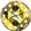 Horloge murale rétro à motif hexagonal II-40748181
