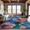 Tapis floral lavable à la machine de qualité supérieure Northdale AMF1487