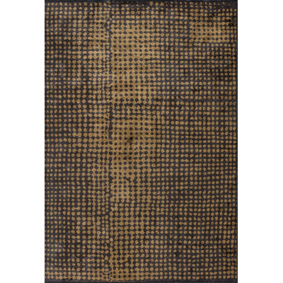 Tapis noir / jaune à pois Rapture