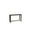 Moderne gris / noir deux tons finition console 1pc table sous la table de rangement de salon canapé en bois d'hévéa noyer