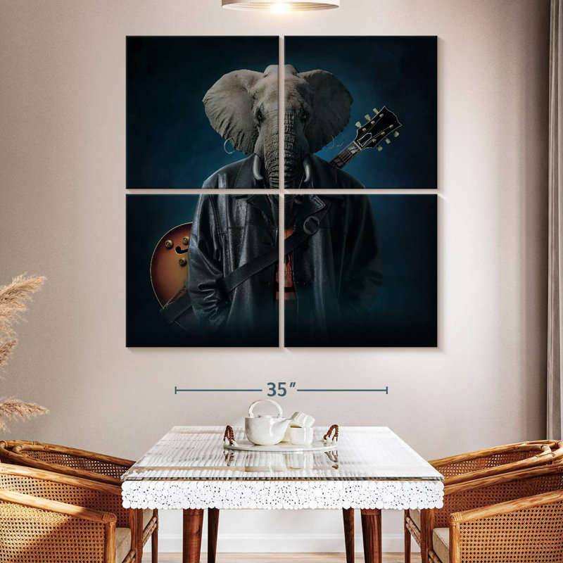 Ketti Elephice Cooper, 50" H x 50" W
