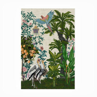 Toile d'extérieur «Paradis Chinoiserie II» par Naomi Mccavitt