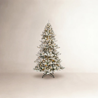 Pre-Lit Flocked Christmas Tree