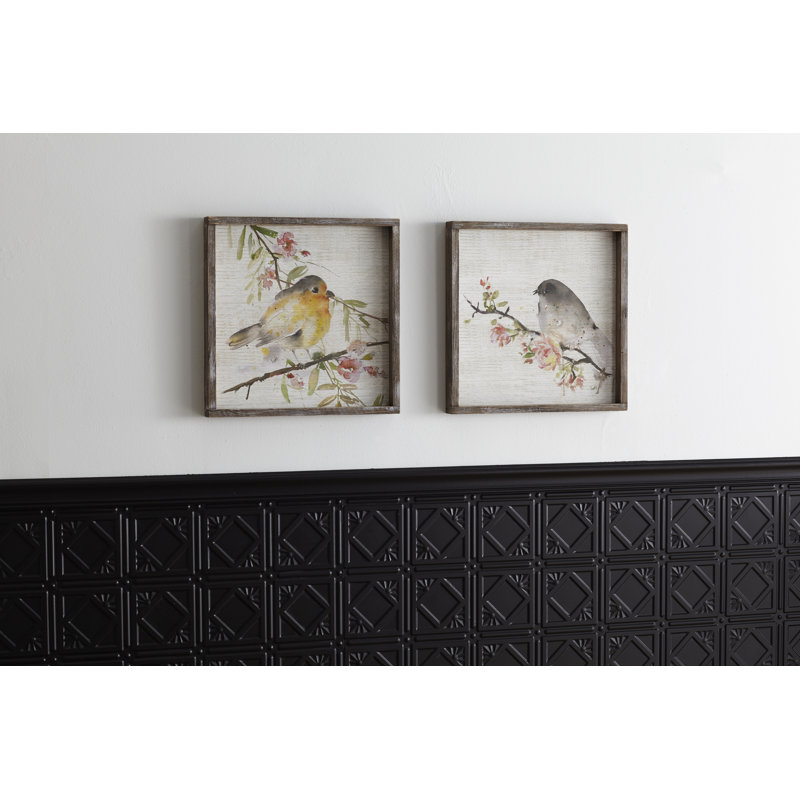 Bird and Framed Wall Decor