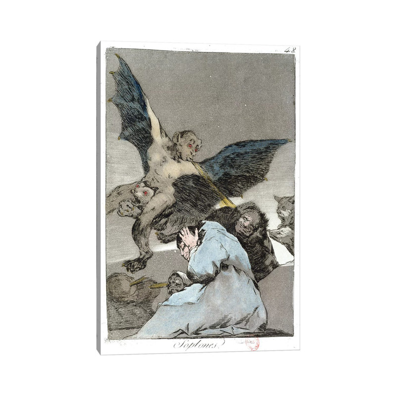 Snitches? (Color Illustration From Los Caprichos), 1799 by Francisco Goya - Wrapped Canvas Painting