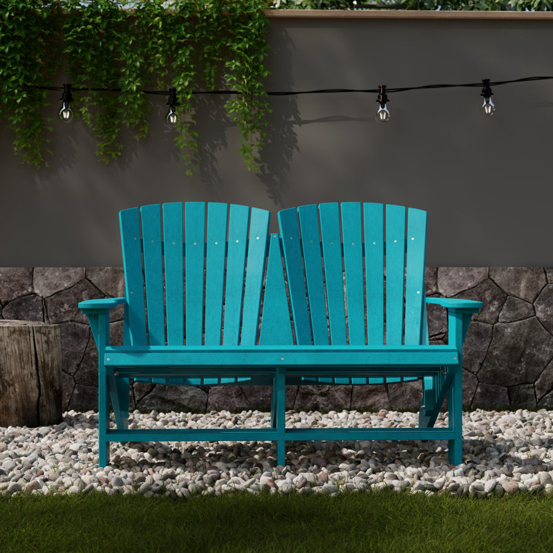 Heritage Double Adirondack Chair, Aruba Blue