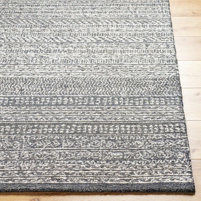 Elmina Wool Abstract Indoor Rug, Rectangle 9' x 12'