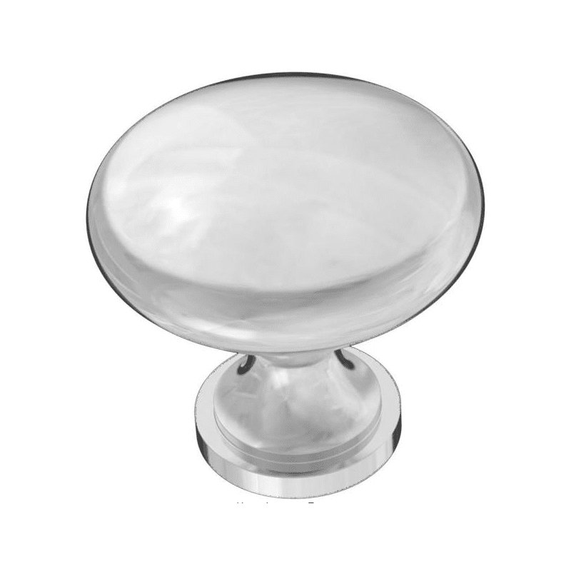 (Paquet de 5) (Paquet de 24) Bouton de 1-1 / 4 po Essentials Chrome