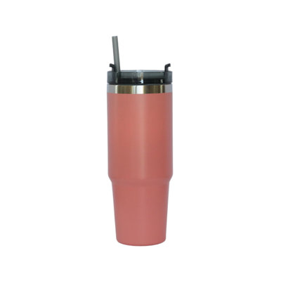 Verre en acier inoxydable 30 oz avec paille