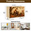 Buffet Buffet avec rangement fantaisiste Woodland Scène Fox Mouse Autumn Leaves avec 2 portes pour le salon et la cuisine