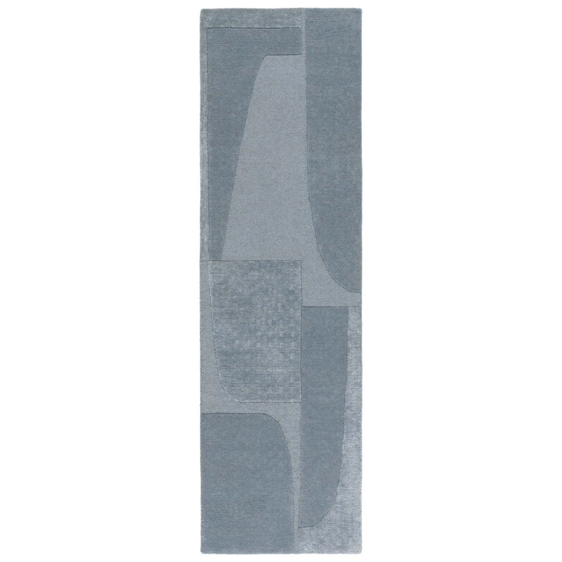 Tapis bleu Fifth Avenue 252, Tapis de couloir 2 pi 3 po x 8 pi