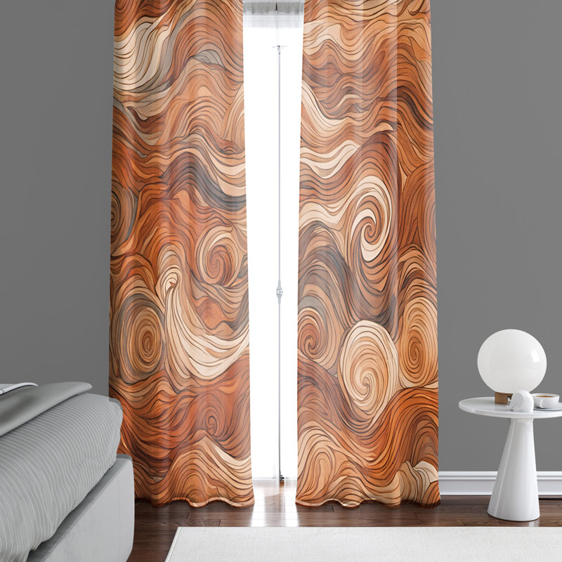 Semi Sheer Curtain Pair, 56" W x 78" L