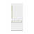 Blanc mat / or