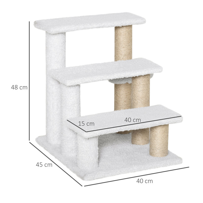 Pet with 3Step for Cats, White