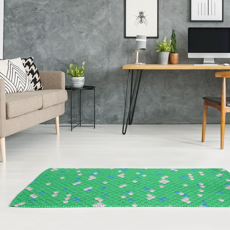 Chenille Geometric Indoor Rug, Rectangle 3' x 5'
