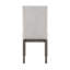 Ensemble 2 pièces de chaises de salle à manger avec siège et dossier rembourrés en tissu beige