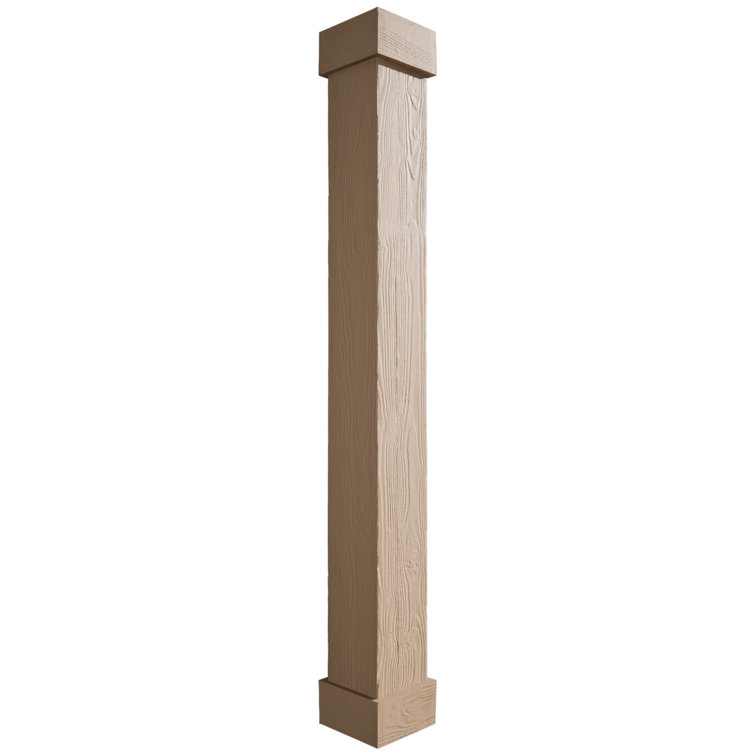 Endurathane Faux Wood Non-Tapered Square Column Wrap