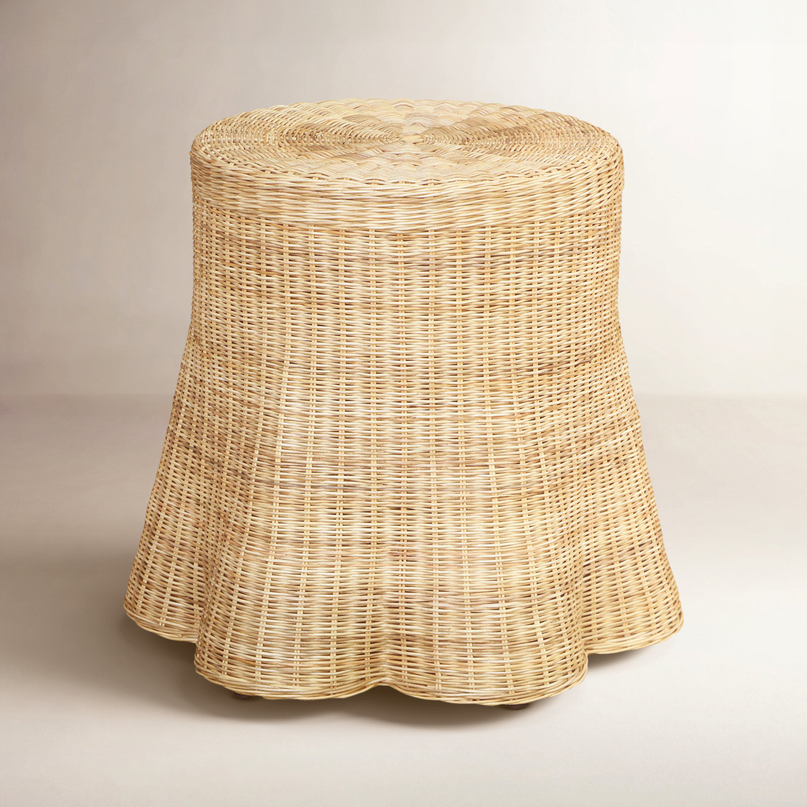 Cabo 24" Rattan End Table, Natural