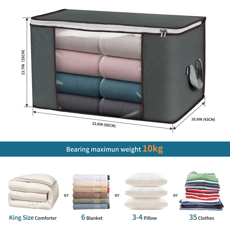 Ensemble de sacs de rangement en tissu, 4