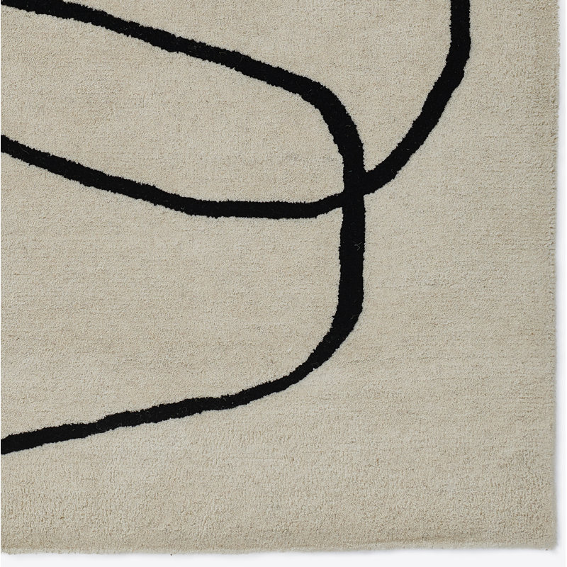 Whistler Performance Hand Tufted Wool Geometric Indoor Rug, Rectangle 3'6" x 5'6"