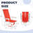 Adjustable Beach Lounge Chair - Ergonomic Design with Aluminum Frame & Oxford Fabric-1215405055