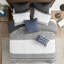 Édredon 3 pièces en coton avec capitonnage en chenille gris pour une chambre charmante et sereine, très romantique-128860177