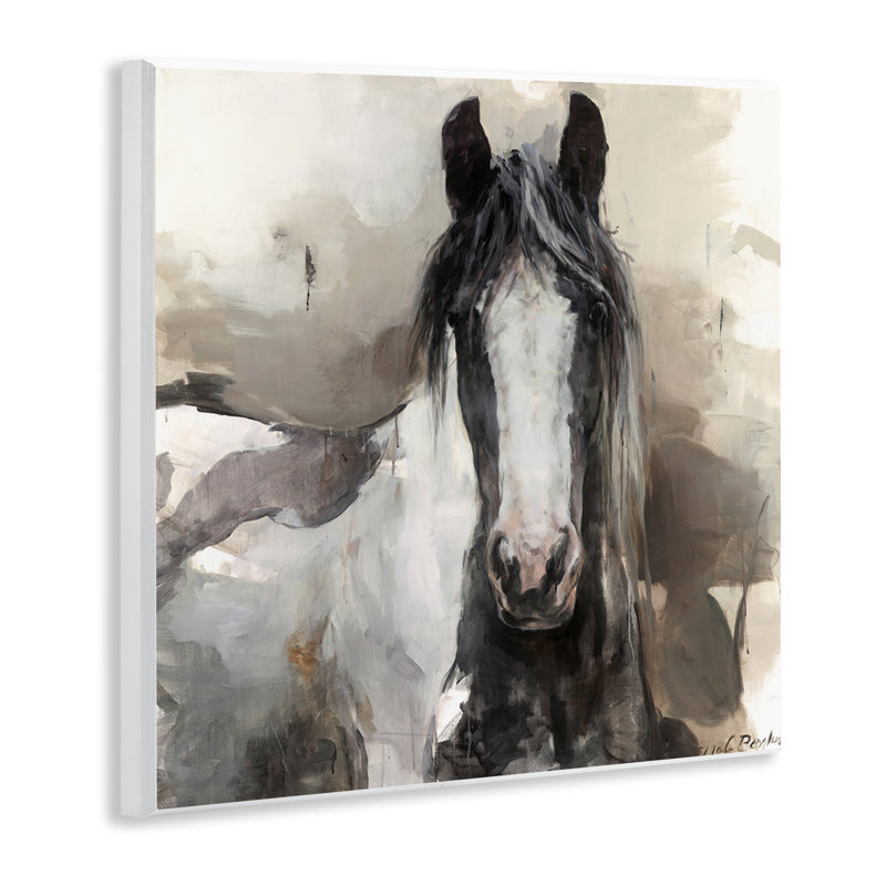 Art mural abstrait gris et beige par Marilyn Hageman