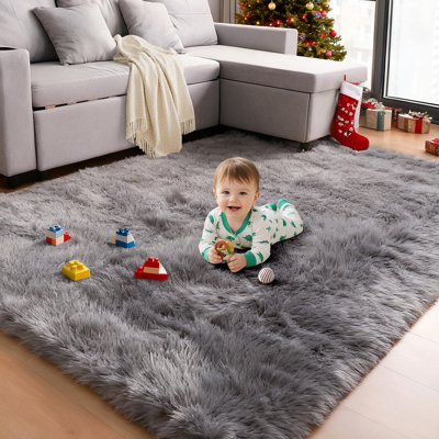 Solid Colour Flatweave Area Rug