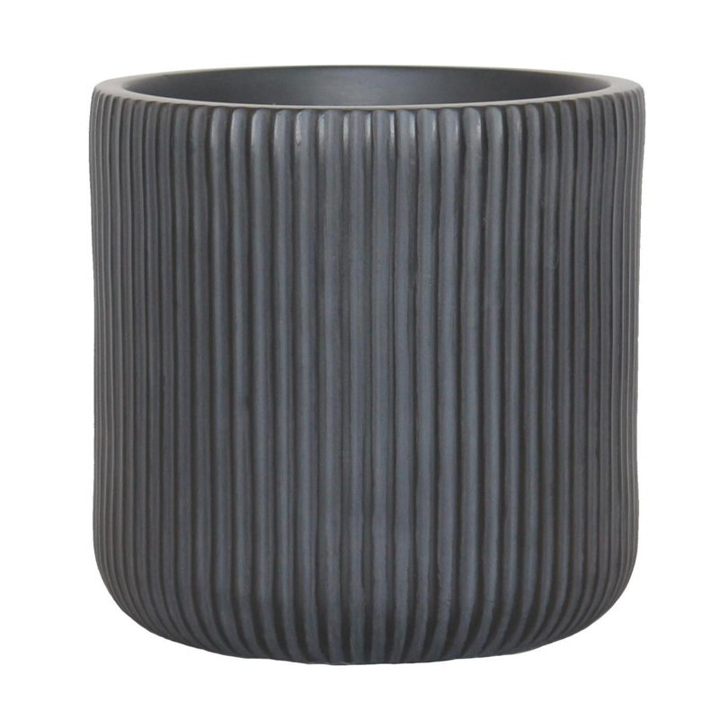 Ribbed Round Planter By Idealist Lite, 30.5cm H x 30cm W x 30cm D