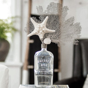 Bouteille décorative en cristal blanc / transparent 20 po