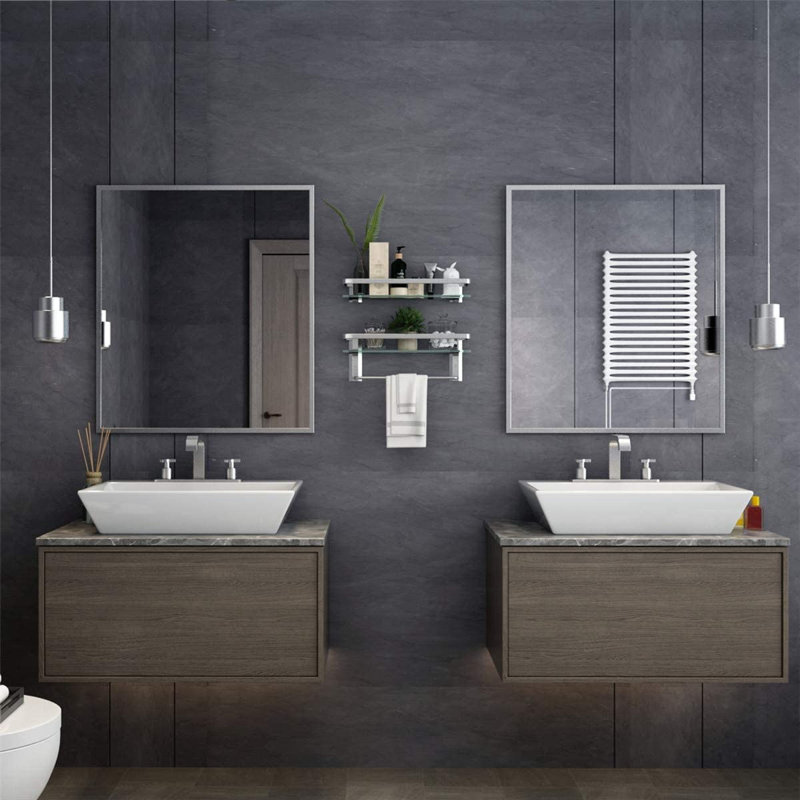 Elimar 3 Piece Glass Floating Shelf