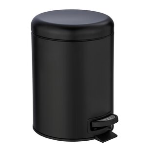 Schwarzer Badezimmer-MüLleimer - Kleiner MüLleimer mit Deckel für