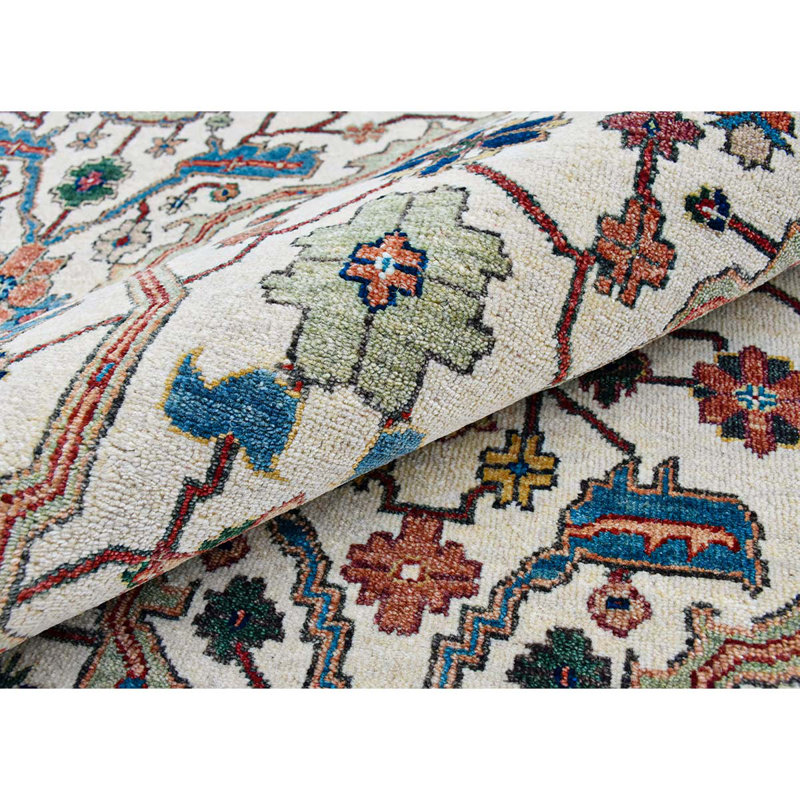 Wool Area Rug, Rectangle 6' x 9'