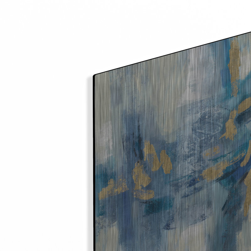  «Shimmering Creek» par Silvia Vassileva, art mural en métal, H 12 po x l 12 po
