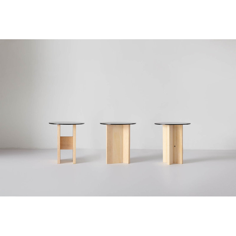 Rugosa Glass End Table