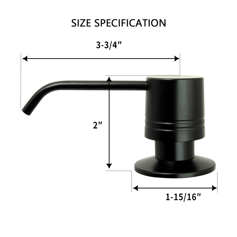 Soap Dispenser, Matte Black