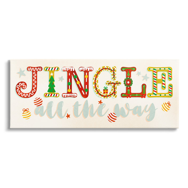 «Jingle All The Way Festive Holiday», impression numérique sur estampe numérique par Ziwei Li, H 17 po x l 40 po x P 1,5 po