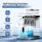 Simzlife 34 Lb. Daily Production Nugget Ice Maker Countertop with Handle