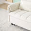Canapé 52 po beige moderne en velours-233332507
