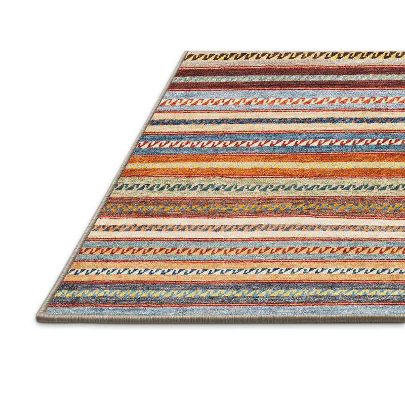 Abstract Indoor Rug, Rectangle 2' x 4'