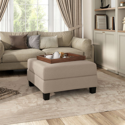 Viafora Square Boucle Storage Ottoman