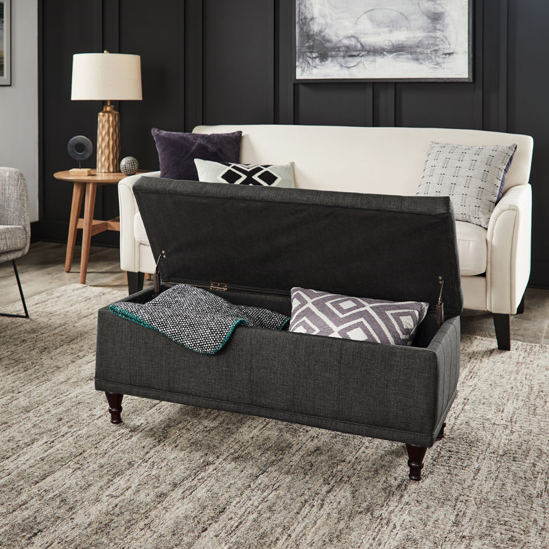 Banc de rangement Klaus, Noir
