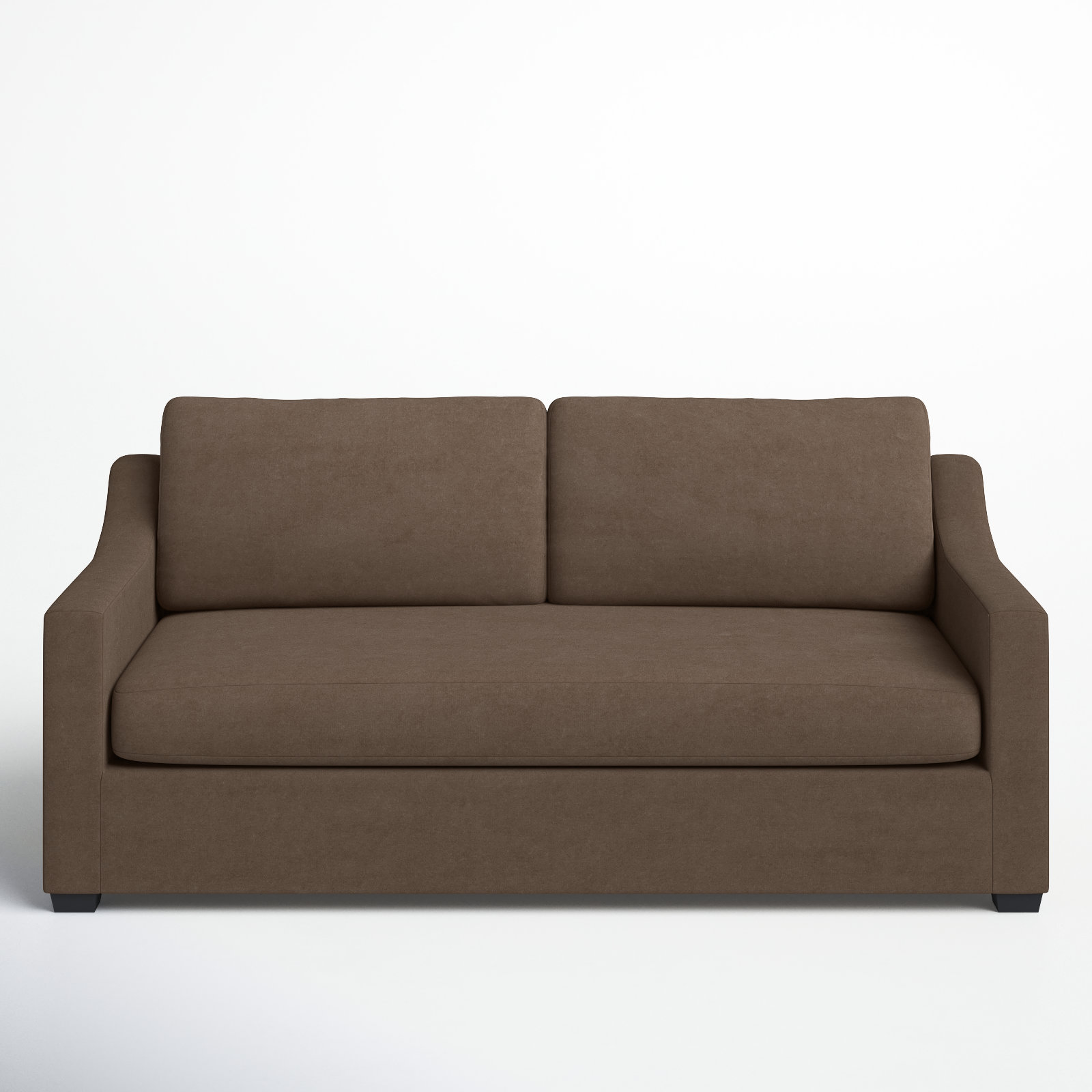 Cranbrook 88'' Upholstered Sofa, Bella Cocoa Performance Velvet