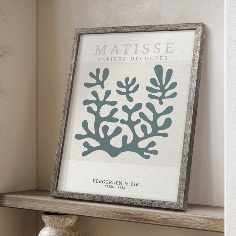 Matisse CD XXVII, reproduction d'art encadrée - bois massif, H 11 po x l 9 po