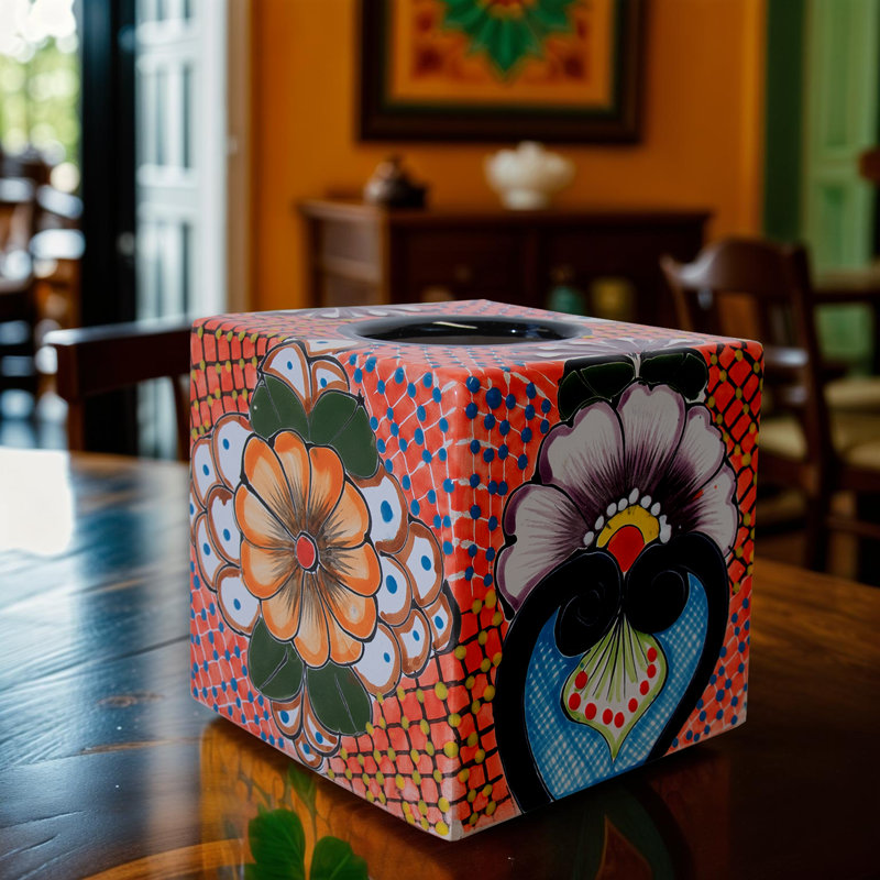 Couvercle de boîte à mouchoirs Talavera 