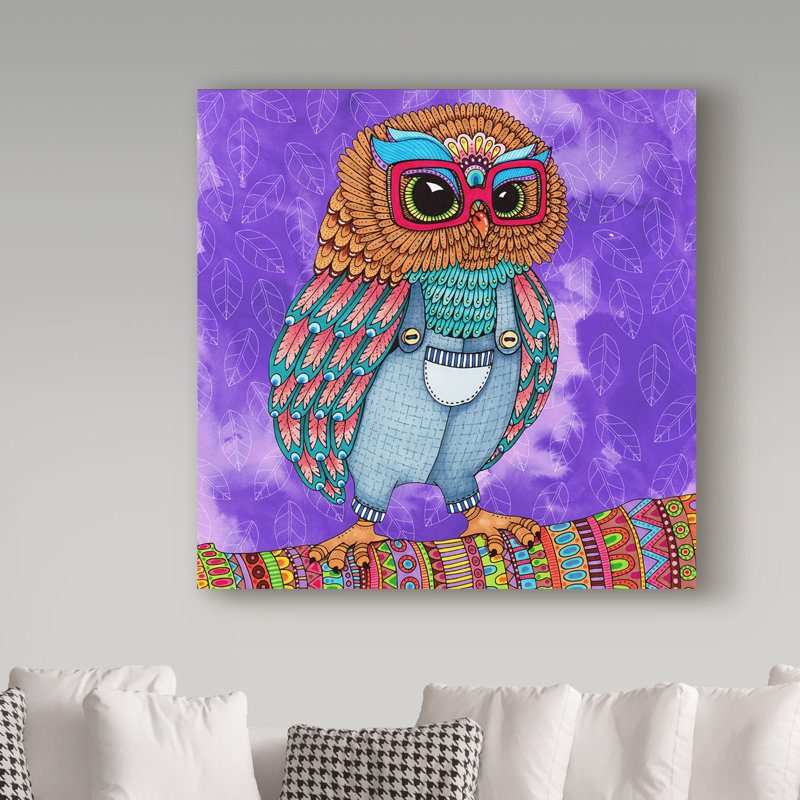 «Irresistible Animals 1» par Harkins, reproduction d'art sur toile tendue, H 14 po x l 14 po x P 2 po