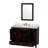 Sheffield 48'' Single Bathroom Vanity with Stone Top with Mirror-423189409