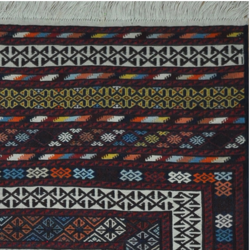 Laine soumak afghane tissée à la main Kilim